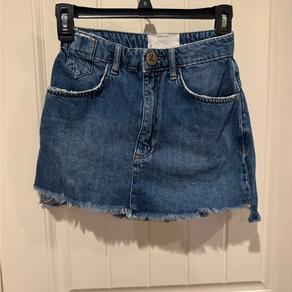 One Teaspoon Vanguard Denim Skirt Sz 22